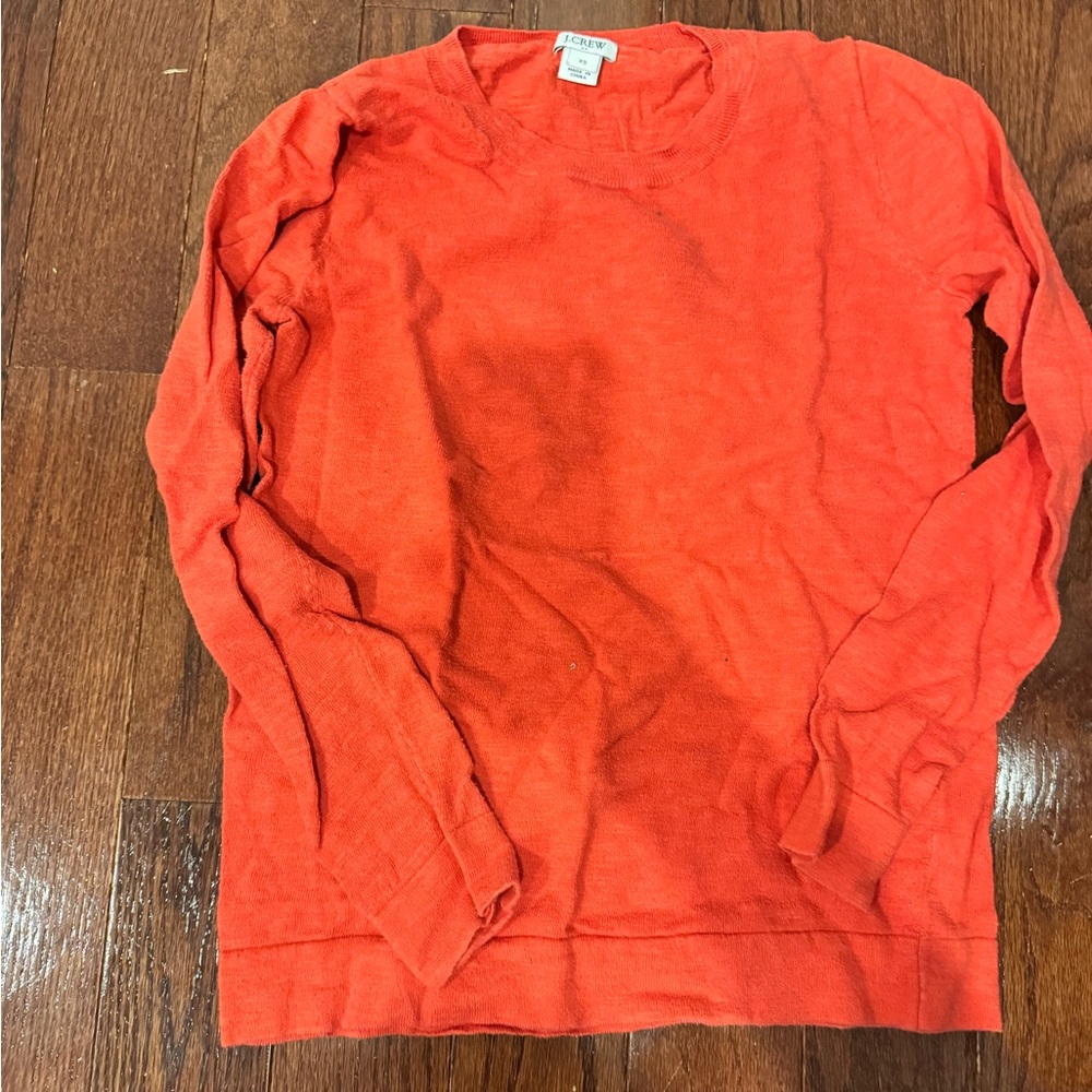 J. Crew Orange Women’s Crewneck Sweater